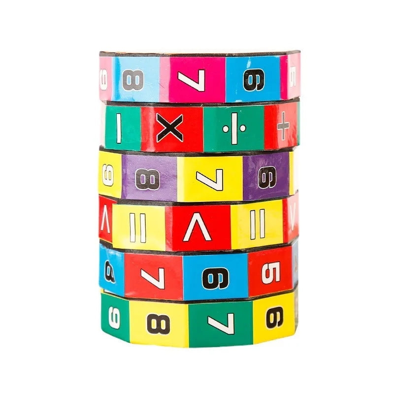 Pädagogischer Mathe-Puzzle-Würfel