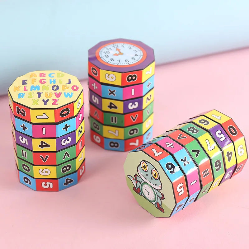 Pädagogischer Mathe-Puzzle-Würfel