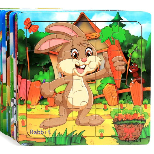 Holzpuzzle für frühes Lernen 🧩