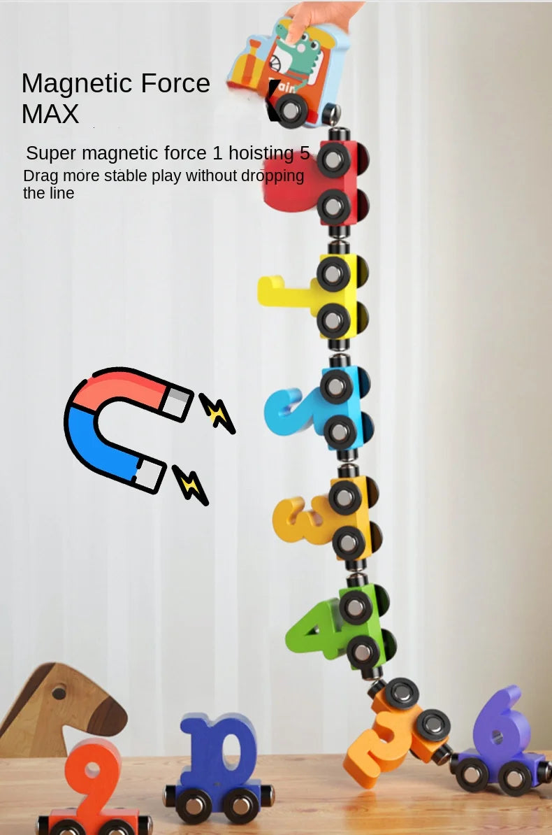 Magnetische Spielzeugzahlen